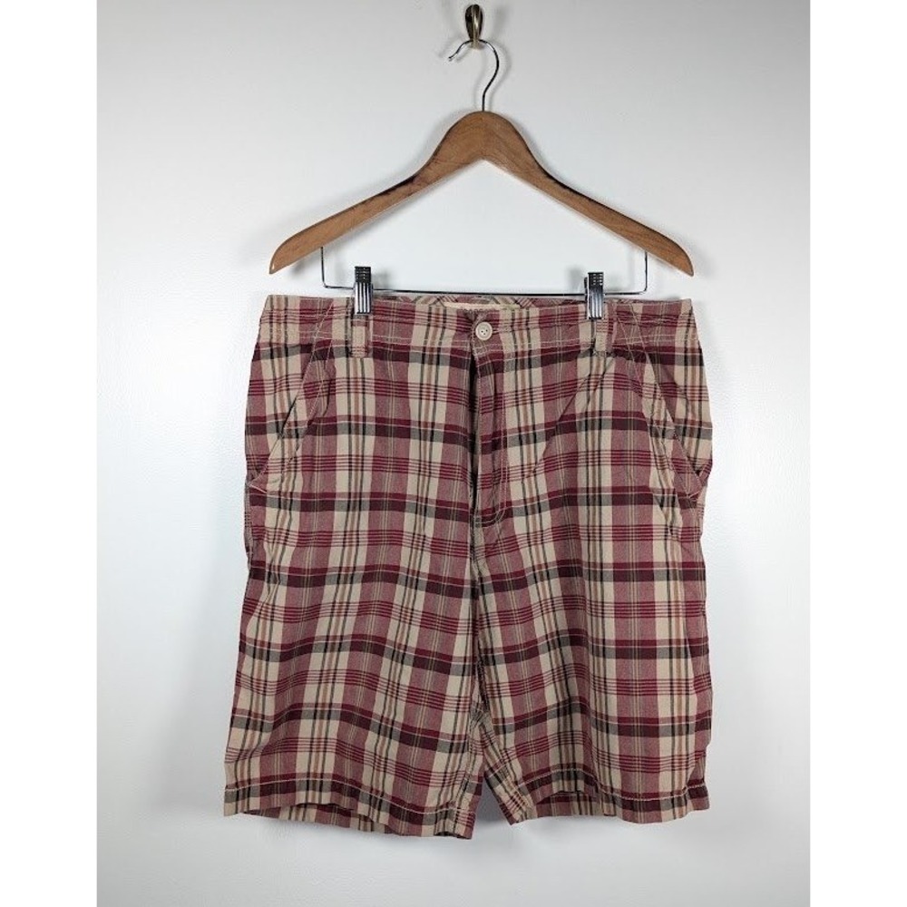 Y2K Aeropostale Plaid Shorts Mens Size 36 Baggy Frat Boy Skate Preppy Streetwear